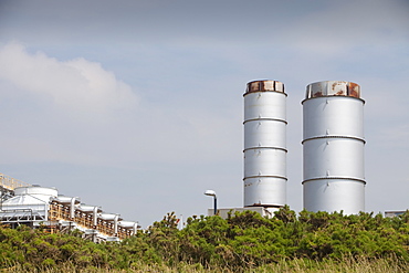 A gas processing plant at Rampside near Barrow in Furness, Cumbria, England, United Kingdom, Europe