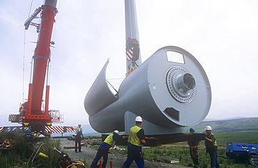 Constructing a new wind farm at Lambrigg between Kendal and Sedburgh, Cumbria, England, United Kingdom, Europe