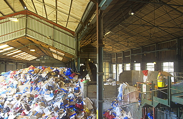 A recycling plant in Carlisle, Cumbria, England, United Kingdom, Europe