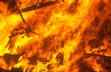 Close-up of a bonfire