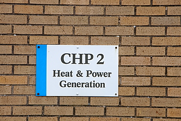 A combined heat and power plant at Daveyhulme waste water treatment plant, Manchester, England, United Kingdom, Europe