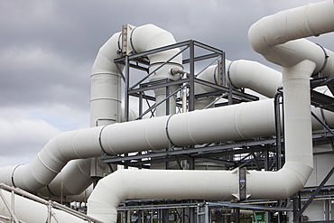 The odour suppressant plant at Daveyhulme wastewater treatment plant in Manchester, England, United Kingdom, Europe