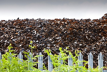 Used car tyres cut up for burning as fuel in power stations