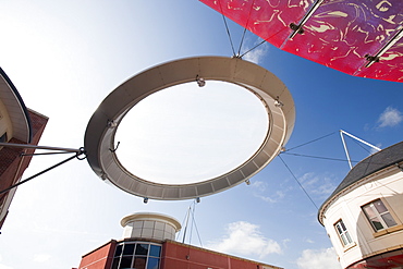 The newly refurbished pedestrian shopping precinct in Workington town centre, Cumbria, England, United Kingdom, Europe