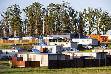 One year on from the catastrophinc 2009 Bush Fires survivors are still living in emergency housing at Kinglake, one of the worst affected communities, Victoria, Australia, Pacific