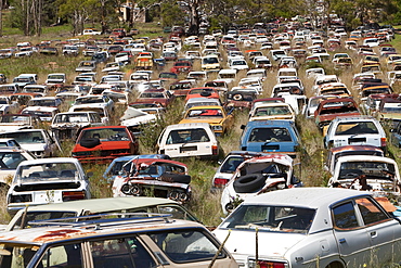 Flynns Wrecking Yard near Cooma in New South Wales, Australia, Pacific