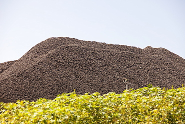 Coal reserves at the Bluescope steel works at Port Kembla in Wollongong, New South Wales, Australia, Pacific