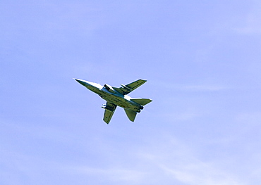 An RAF jet fighter low flying practice over the Lake District, Cumbria, England, United Kingdom, Europe