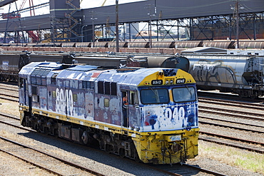 Port Waratah in Newcastle is the world's largest coal port, New South Wales, Australia, Pacific