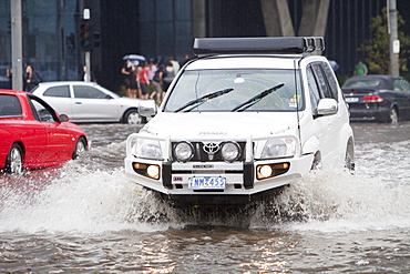 Torrential rain in 2010 in Melbourne, Victoria, Australia, Pacific