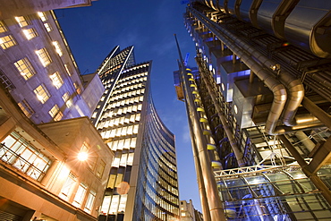 The Lloyds Insurance building in the City of London, England, United Kingdom, Europe