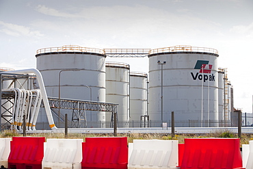 Oil storage depot on Teesside, England, United Kingdom, Europe