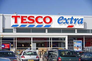 A Tesco Extra supermarket in Barrow in Furness, Cumbria, England, United Kingdom, Europe