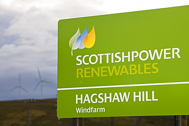 The Hagshaw Hill wind farm above Douglas, Lanarkshire, Scotland, United Kingdom, Europe