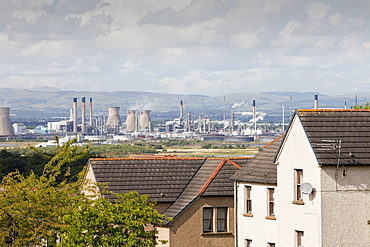 The Ineos oil refinery in Grangemouth, Scotland, United Kingdom, Europe