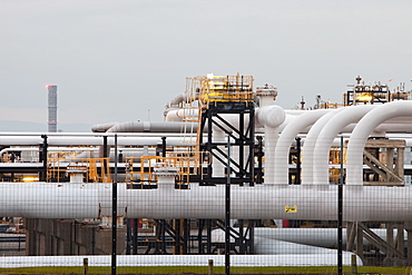 Centrica's gas plant in Barrow in Furness, processing gas from the Morecambe Bay gas field, Cumbria, England, United Kingdom, Europe