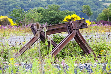 An abandoned colliery site at Talacre on the North Wales coast, Wales, Uninted Kingdom, Europe