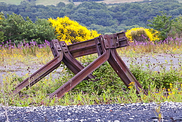 An abandoned colliery site at Talacre on the North Wales coast, Wales, Uninted Kingdom, Europe