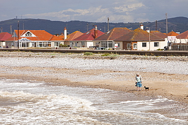 The area of the North Wales coast between Prestatyn and Abergele which was reclaimed from an ancient salt marsh, and is flat, low lying and susceptible to coastal flooding, Wales, United Kingdom, Europe