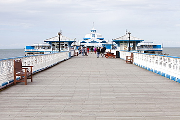 Llandudno pier on the North Wales coast, Wales, United Kingdom, Europe