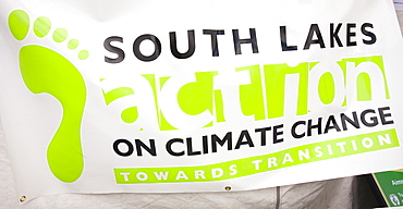 A poster for SLACC, South Lakes Action on Climate Change group, Cumbria, England, United Kingdom, Europe