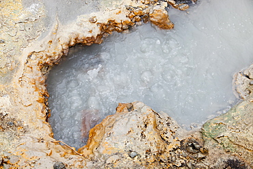 Hot springs and geothermal ground on the Reykjanes peninsula, Iceland, Polar Regions