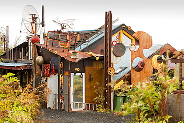 The Ravens house, once home to the pop artist Bjork and now owned by the film director Hrafn Gunnlaugsson in Reykjavik, Iceland, Polar Regions