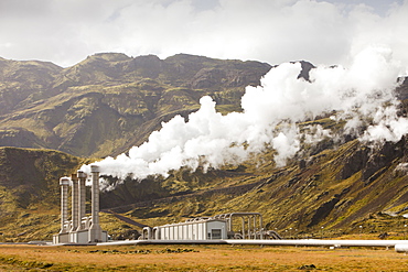 Hellisheidi geothermal power station in Hengill, Iceland, Polar Regions