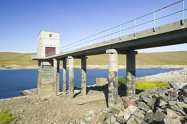 Dought in Loch Glascarnoch near Ullapool, Scotland, United Kingdom, Europe