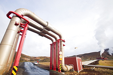 Krafla geothermal power station near Myvatn, Iceland, Polar Regions