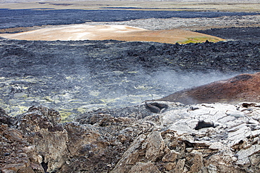 A fresh lava flow that erupted during the Krafla fires at Leirhnjukur near Myvatn, during the 1970s and 80s, Iceland, Polar Regions