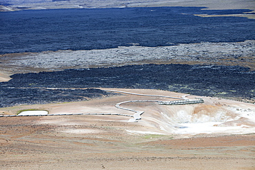 A fresh lava flow that erupted during the Krafla fires at Leirhnjukur near Myvatn, during the 1970s and 80s, Iceland, Polar Regions