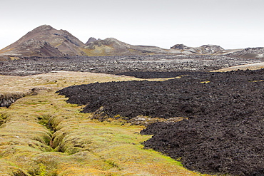 A fresh lava flow that erupted during the Krafla fires at Leirhnjukur near Myvatn, during the 1970s and 80s, Iceland, Polar Regions