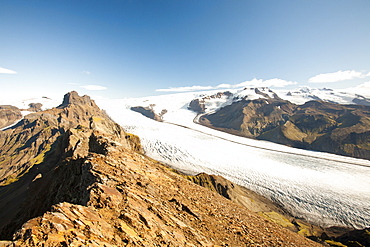 Skaftafellsjokull in the Skaftafell National Park, Iceland, Polar Regions