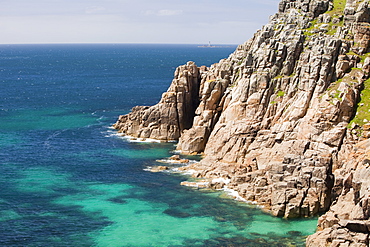 Cornish coastal scenery near Gwennap Head near Lands End, Cornwall, England, United Kingdom, Europe