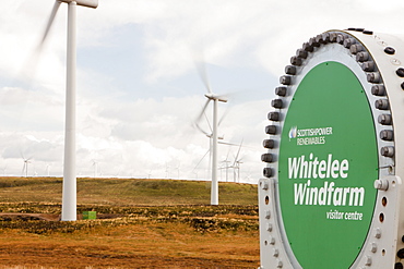 Whitlee wind farm on Eaglesham Moor just south of Glasgow in Scotland, United Kingdom, Europe