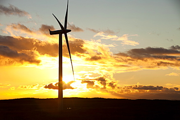 Whitlee wind farm on Eaglesham Moor just south of Glasgow in Scotland, United Kingdom, Europe