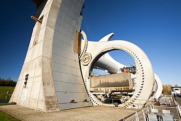 The Falkirk Wheel at Falkirk in Scotland, United Kingdom, Europe