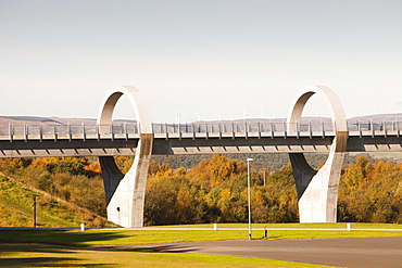 The Falkirk Wheel at Falkirk in Scotland, United Kingdom, Europe