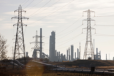 A petrochemical plant at Seal Sands on Teesside, North East, England, United Kingdom, Europe