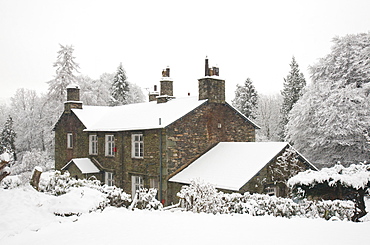 A Victorian house, Under Loughrigg near Ambleside, Lake District, Cumbria, England, United Kingdom, Europe