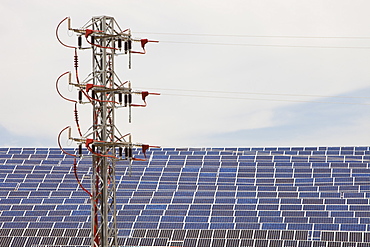 A photo voltaic solar power station in Ecija, Andalucia, Spain, Europe