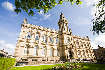 Victoria Hall near Salts mill in Saltaire, UNESCO World Heritage Site, Yorkshire, England, United Kingdom, Europe