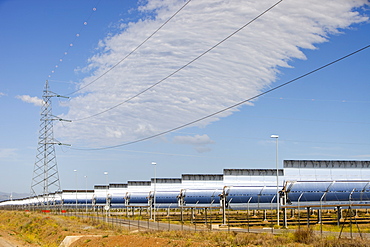 The Andasol solar power station near Guadix, Andalucia, Spain, Europe