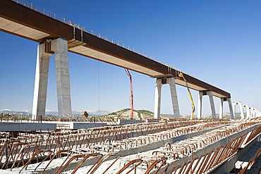 A High Speed rail link being constructed between Antequera and Granada in Andalucia, Spain, Europe