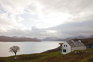 A house at North Fearns on the Isle of Raasay, Scotland, United Kingdom, Europe