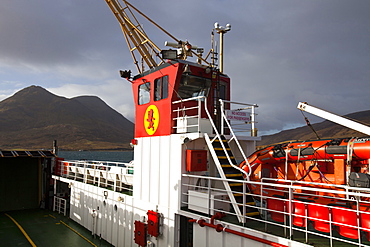 The Raasay ferry sailing between Raasay and the Isle of Skye, Scotland, United Kingdom, Europe