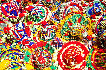 Berber hats for sale on the streets of Marrakech, Morocco, North Africa, Africa