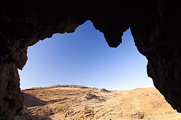 A limestone cave in the Anti Atlas mountains of Morocco, North Africa, Africa