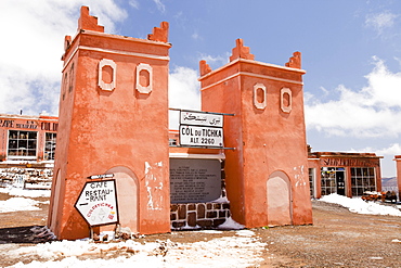 The Col Du Tichka, at 2260 m, the highest road in Morocco, crosses the Atlas mountains, Morocco, North Africa, Africa